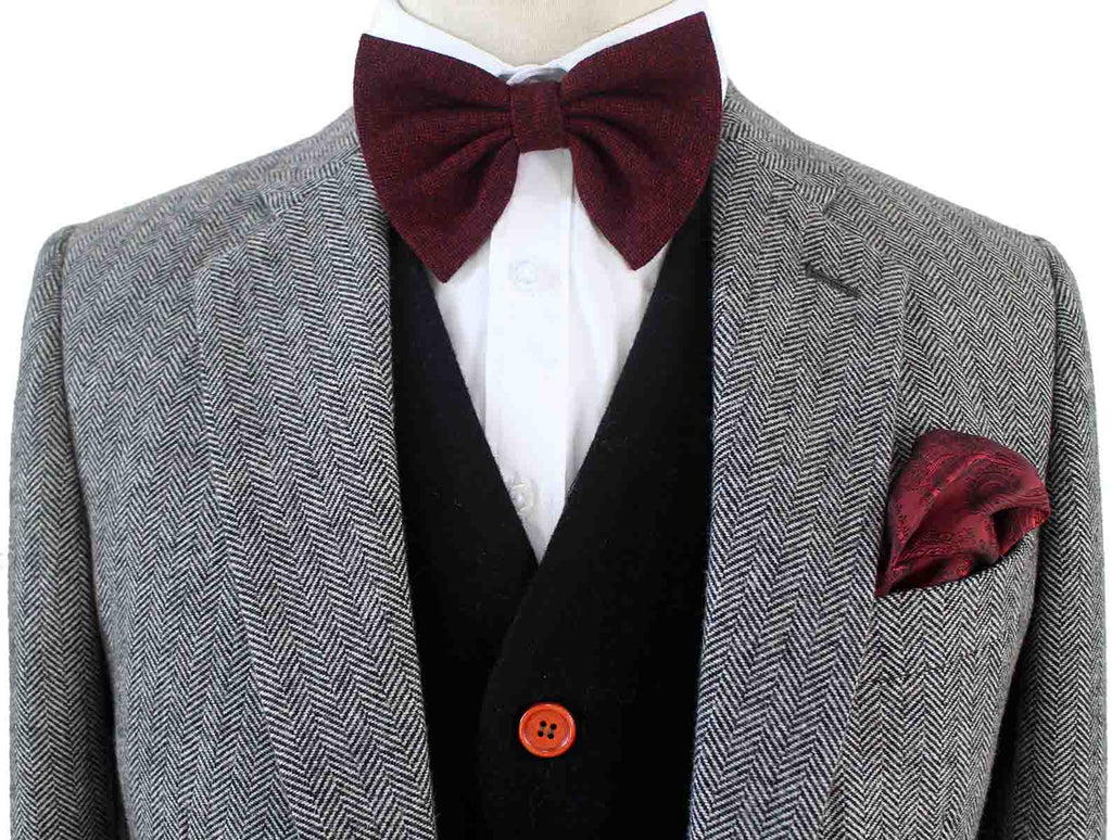 Grey Herringbone Mix & Match Tweed Suit