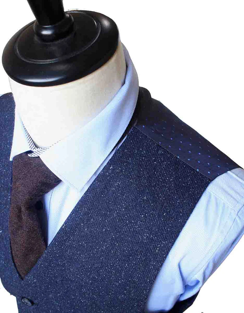 Classic Navy Speckled Tweed Suit