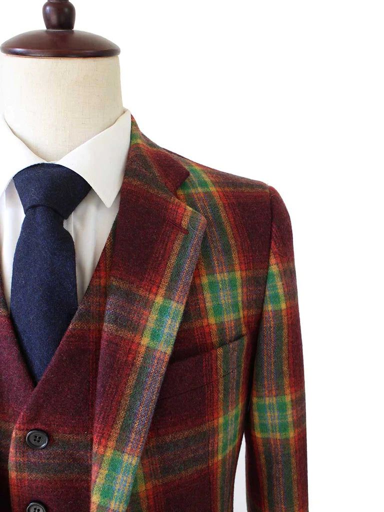 Ainsberry Red Stewart Tartan Tweed Suit