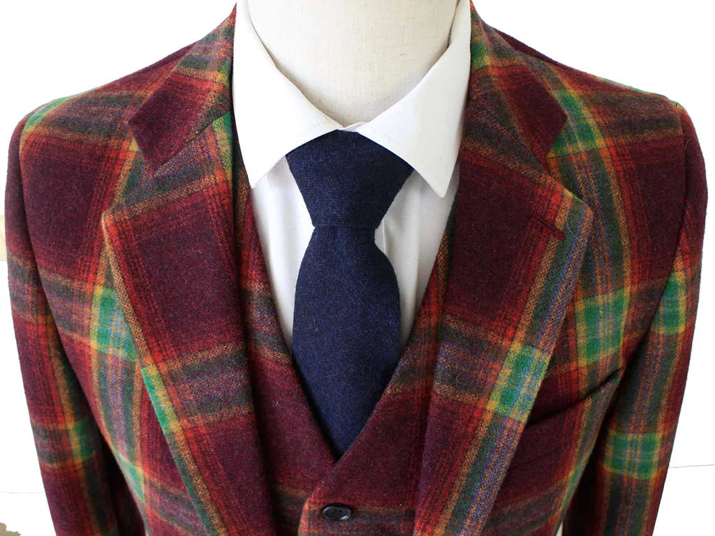 Ainsberry Red Stewart Tartan Tweed Suit