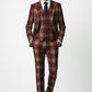 Ainsberry Red Stewart Tartan Tweed Suit