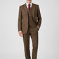 Country Brown Plaid Tweed Suit