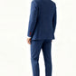 Blue Herringbone Tweed Suit