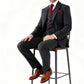 Charcoal Herringbone Tweed Suit
