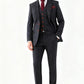 Charcoal Herringbone Tweed Suit