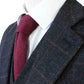 Charcoal Plaid Twill Tweed Suit