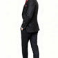 Classic Black Speckled Tweed Suit