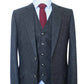 Classic Black Speckled Tweed Suit
