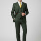 Classic Green Herringbone Tweed Suit