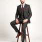 Country Green Overcheck Plaid Tweed Suit