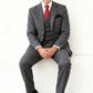 Dark Grey Twill Tweed Suit