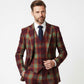 Ainsberry Red Stewart Tartan Tweed Suit