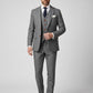 Classic Grey Herringbone Tweed Suit