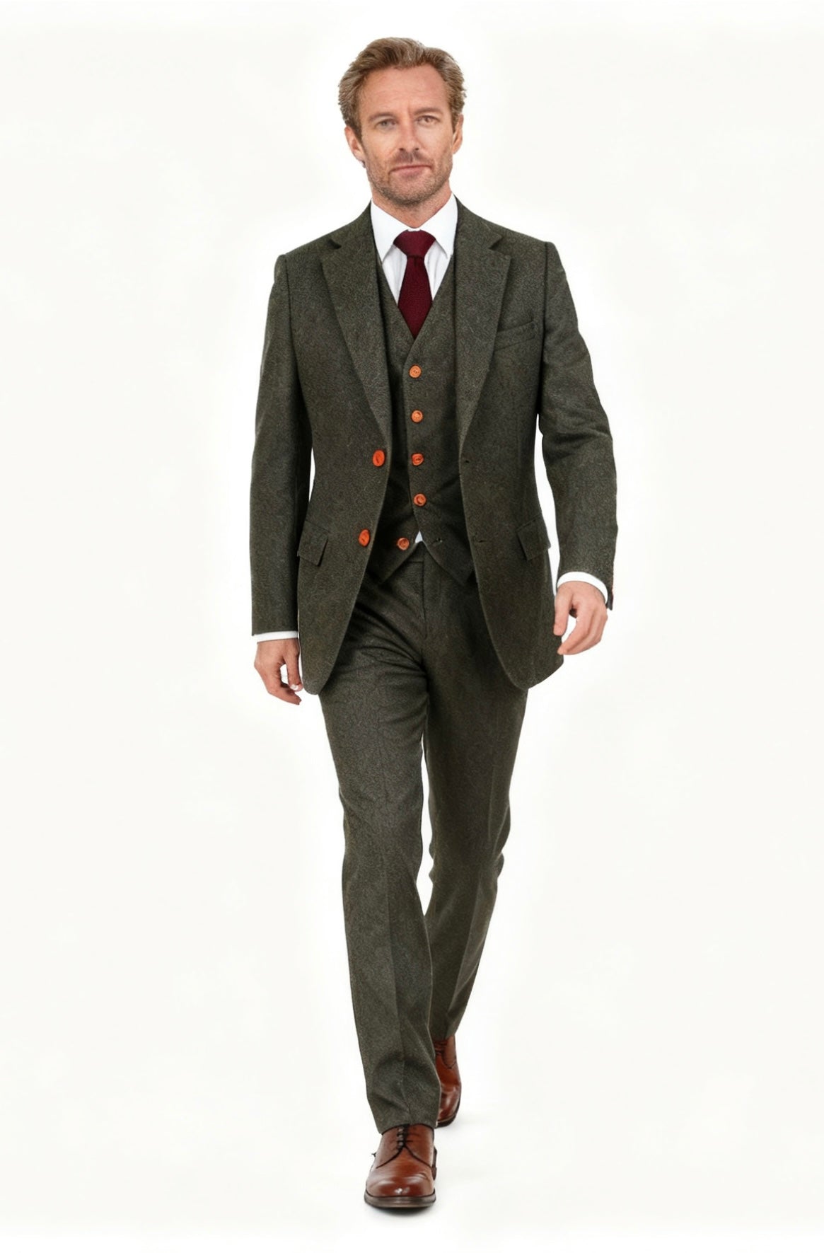 Green Barleycorn Tweed Suit