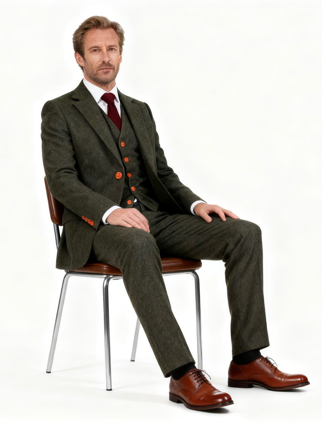 Green Barleycorn Tweed Suit