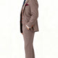 Light Brown Herringbone Tweed Suit