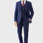 Navy Herringbone Tweed Suit
