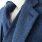 Blue Herringbone Tweed Suit