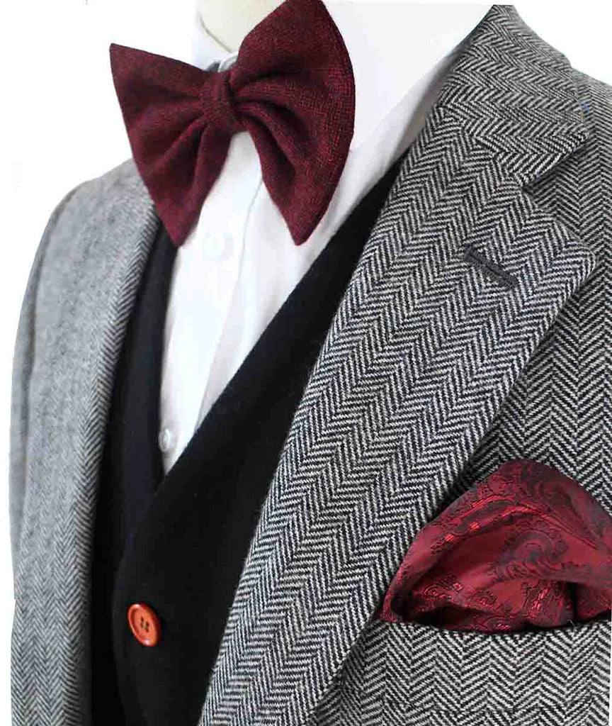 Grey Herringbone Mix & Match Tweed Suit