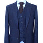 Classic Navy Speckled Tweed Suit