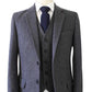 Dark Grey Twill Tweed Suit