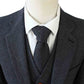 Classic Charcoal Herringbone Tweed Suit