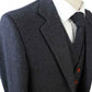 Classic Charcoal Herringbone Tweed Suit