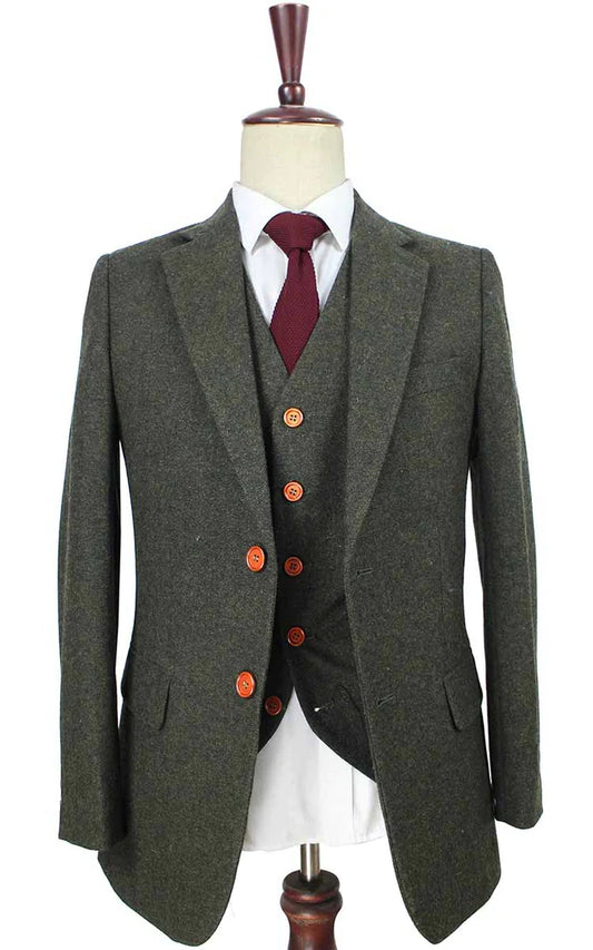 Green Barleycorn Tweed Suit