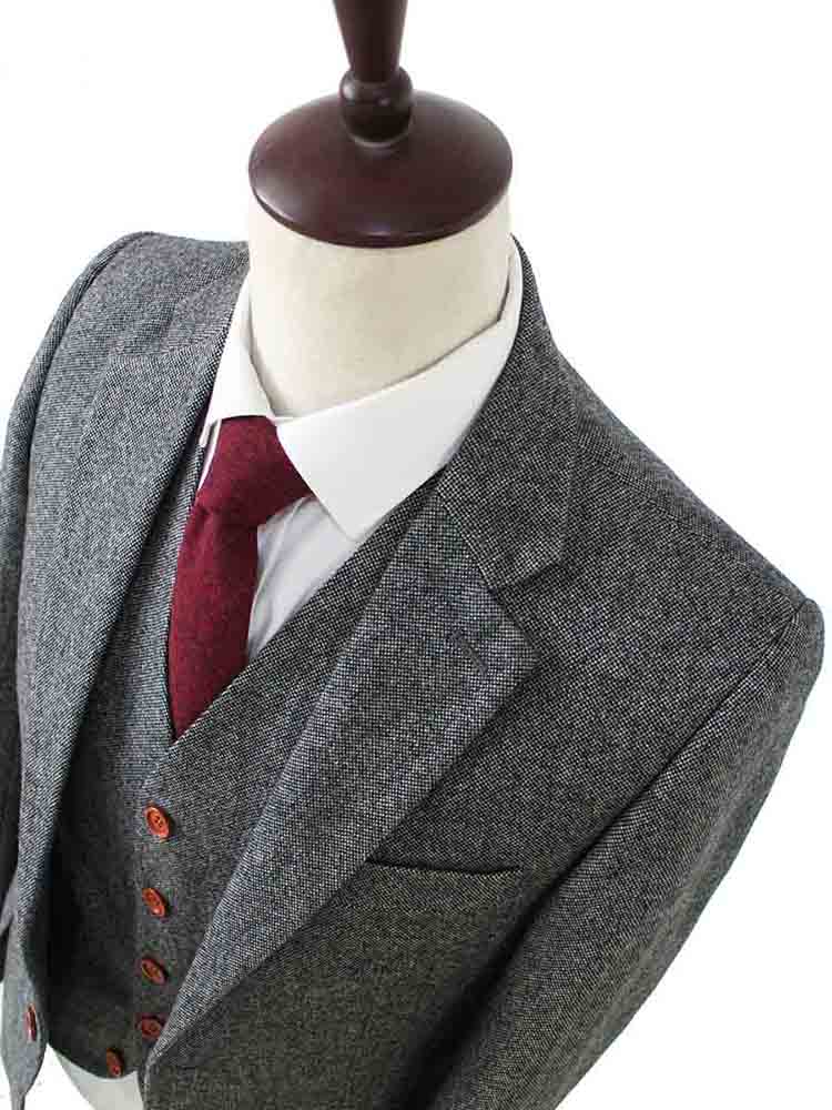 Grey Barleycorn Tweed Suit