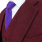 Classic Red Barleycorn Tweed Suit