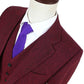 Classic Red Barleycorn Tweed Suit