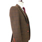 Country Brown Plaid Tweed Suit