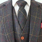Country Green Overcheck Plaid Tweed Suit