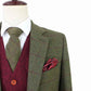 Olive Green Plaid Mix & Match Tweed Suit